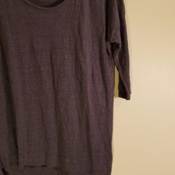 Cynthia Rowley Linen 3/4 Sleeve Top - Picture 3 of 8